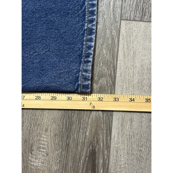 1996 Vintage Levi’s 540 Relaxed Fit Brown Tab Dark Wash Jeans - Men’s 44x34 - Picture 6 of 11